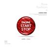 Car One-Button Start Ignition Switch Button Accessories Stickers