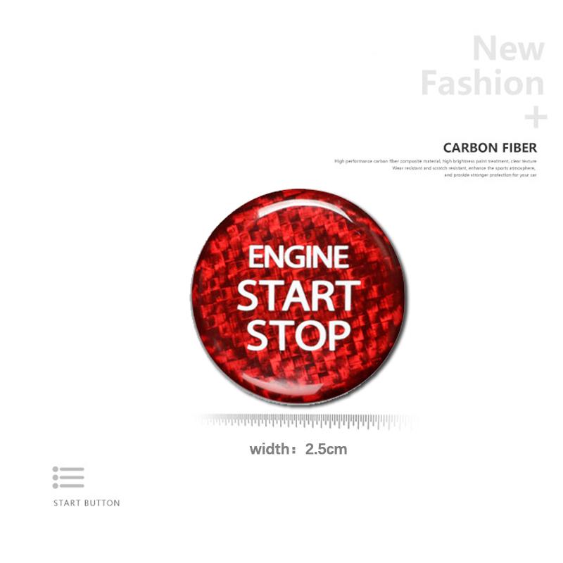 Car One-Button Start Ignition Switch Button Accessories Stickers