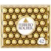 Ferrero Rocher Hazelnut Milk Chocolate Confectionery Gift / Individually Wrapped / Bulk Purchase / Souvenir 42 Pieces (525g)