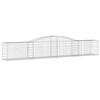VidaXL 7x Paniers à Gabions Arqués Cages à Gabions Arquées Murs de Gabion Barrières de Jardin Terrasse Extérieur 3146975