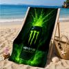 Пляжное полотенце Monster Drink, Супермягкая микрофибра, Идеальный подарок для нее/него, На день рождения, Для бассейна, пляжа, путешествий, Декор пляжной вечеринки
