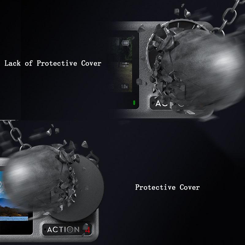 Lens Dust Cover for DJI Osmo Action 4 3 Camera Protective Cover Case Cap Non Slip Silicone Dust-proof Cover for DJI Action 3 4