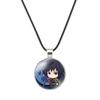 Charming Demon Slayer Time Gem Pendant Necklace With Durable Alloy And Soft Rope