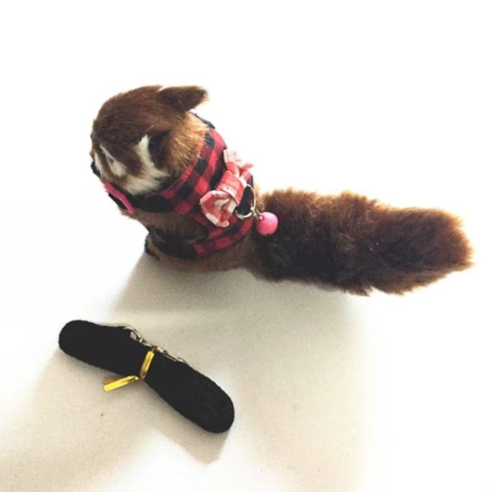 Adjustable Hamster Harness Comfortable Hamster Striped Vest Pet Traction Rope  for Small Animal