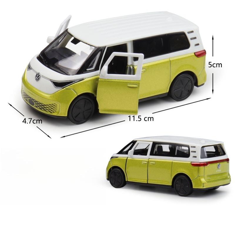 Welly 1/36 Volkswagen ID BUZZ Металлический Модель Автобуса Литой Металлический Туристический Автобус Модель Автомобиля Симуляция Коллекция Детская Игрушка Подарок