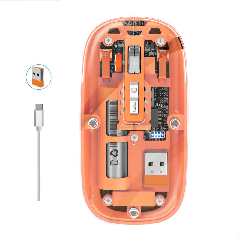 Беспроводная компьютерная мышь 1600 точек на дюйм 2,4G Беспроводная бесшумная мышь с USB-приемником для ПК, ноутбука, планшета