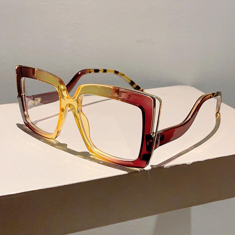 Винтажные Оверсайз Оптические Оправы для Очков с Защитой от Синего Света Женские Мужские Дизайнерские Тренд Оправы для Очков от Миопии