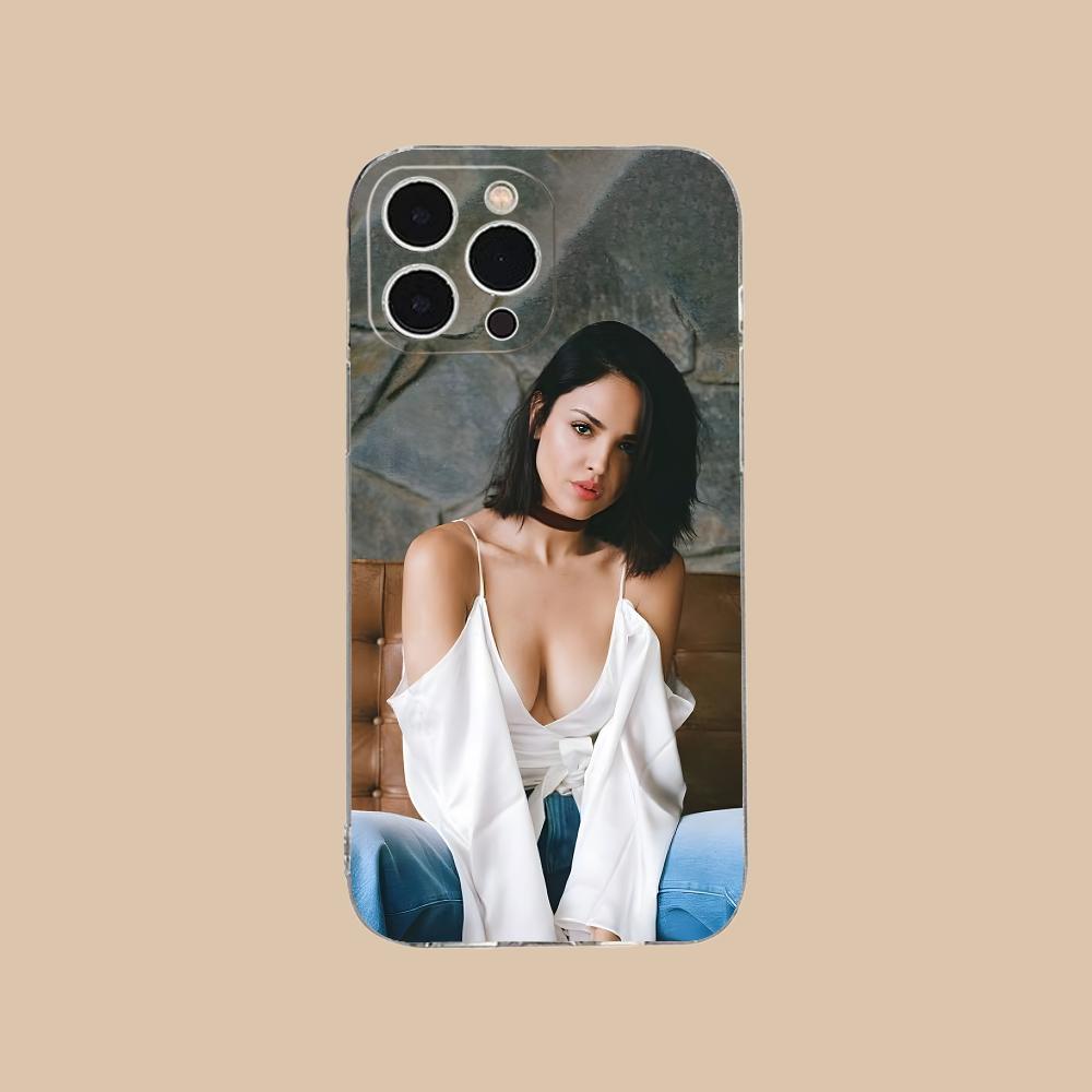 Модный прозрачный чехол из ТПУ Eiza Gonzalez для iPhone 17 16 15 14 13 12 11 X XR XS Air Pro Max Plus Mini Цветной чехол