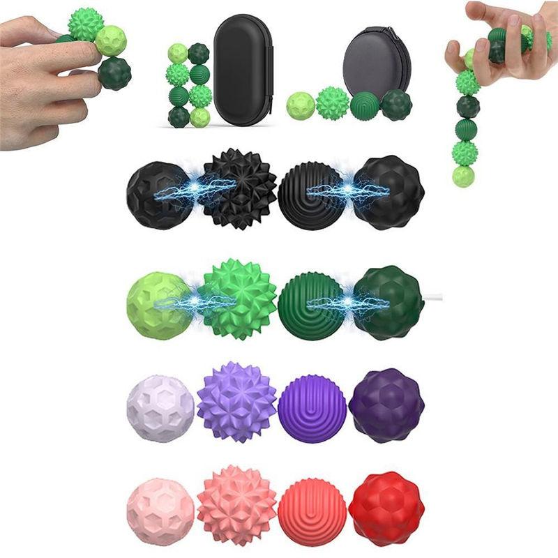 4/8 шт. Силиконовые магнитные игрушки, сенсорные игрушки-непоседы, снятие стресса, тревога, аутизм, развивающие игрушки GZW