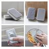 Серо-белая улучшенная губка 11x7x3,5 см для эффективной очистки кухни