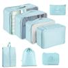 Набор для хранения в путешествиях из семи предметов: Косметичка, Органайзер для одежды, нижнего белья и Складной подпакет