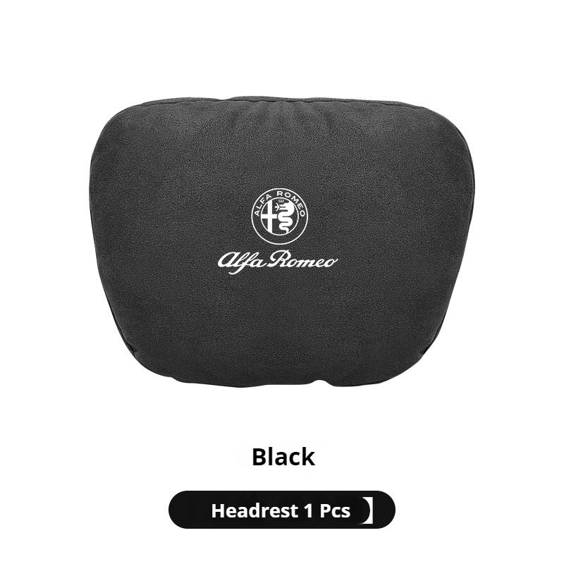 Car Suede Headrest Neck Support Alfa Romeo Giulia Tonale Stelvio Giulietta Mito Milano 147 156 159 166 Seat Waist Cushion Pillow