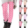 Women's Pants Printed Elastic Soft Cotton Leggings Casual Home Pajamas