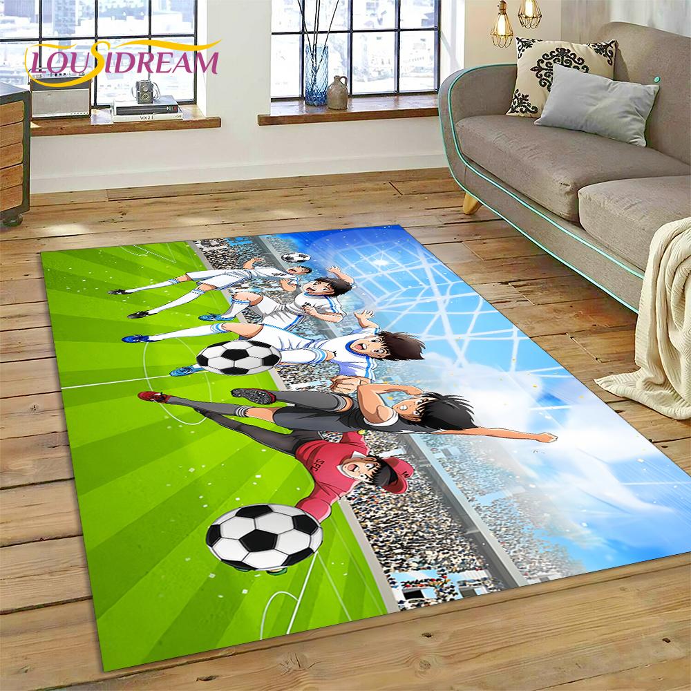 3D мультфильм капитан Цубаса футбольный ковер ковер для гостиной спальни домашний декор, напольный коврик нескользящее украшение для дивана коврик