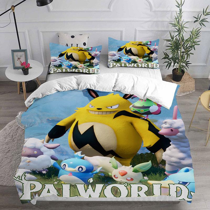 Игровые Постельное белье P-Palworld Комплекты Одеяло Покрывало Наволочка 2-3 Предмета Комплекты Детский Взрослый Размер