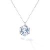 From New Necklace for Platinum 1ct Single Metal Allergy Gift for Women [Gift York] Women, Necklace, Compatible,