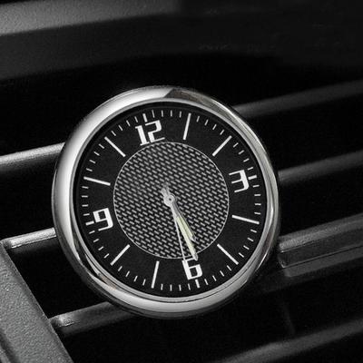 Авто автомобиль светящиеся круглые кварцевые часы приборная панель декор для выхода воздуха