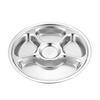 Thickened 304 Stainless Steel Divided Cafeteria Tray