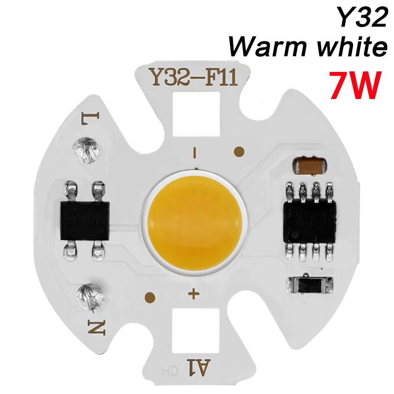 1pcs Chip COB LED Lamp Real Power 3W 5W 7W 10W 12W Y32 LED Lamp Bulb 220V IP65 Input Smart IC For DIY LED Flood Light Spotlight