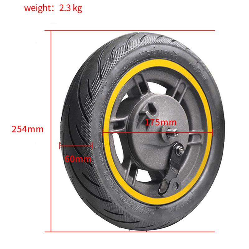 Achieve Great Performance with the 10 Inch Front Wheel Hub Drum Brake 60706 5 Tubeless Tyre for Ninebot Max G30