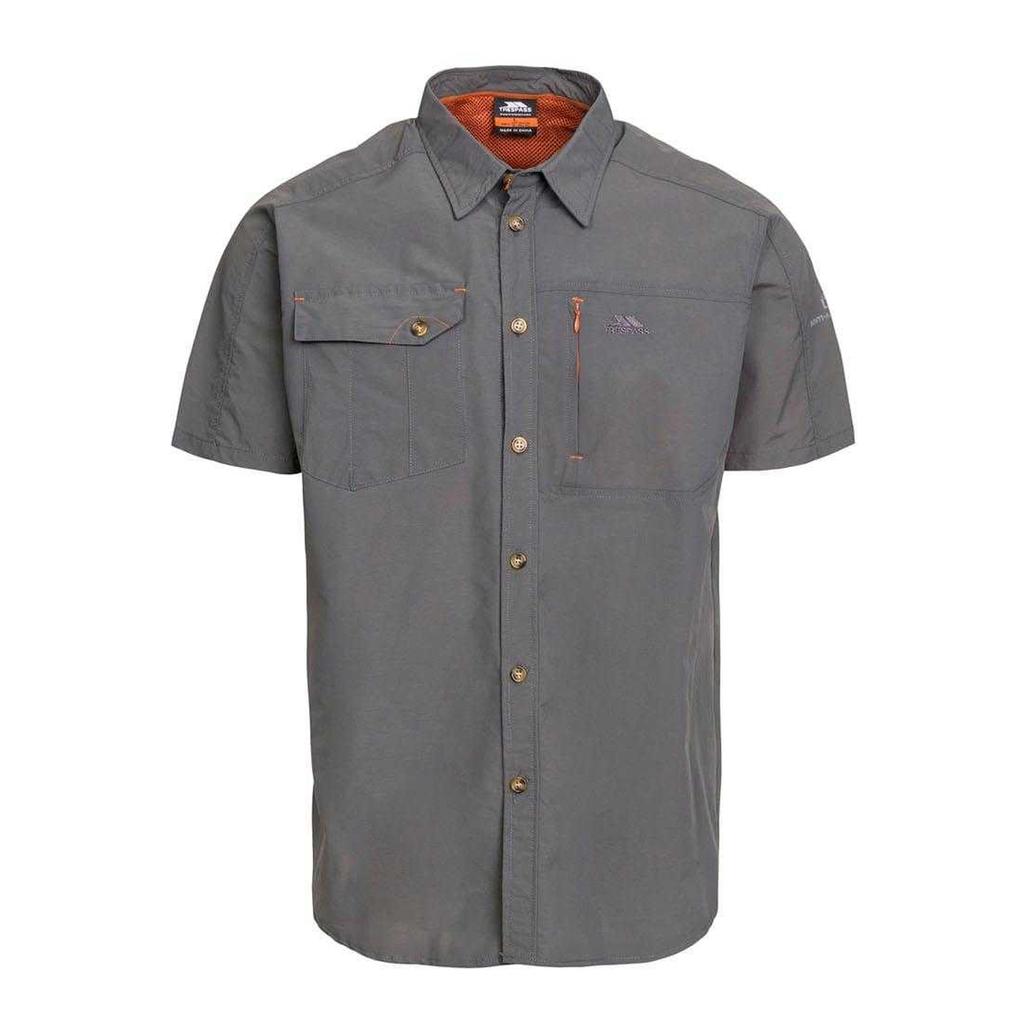 Trespass Mens Lowrel Mosquito Repellent Short-Sleeved Shirt