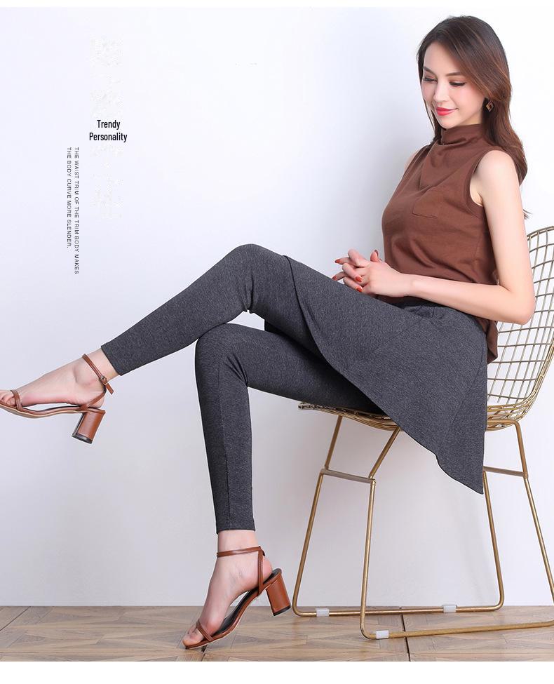 Женские леггинсы с плиссированной юбкой больших размеров - штаны для йоги весна/осень 2024 года 