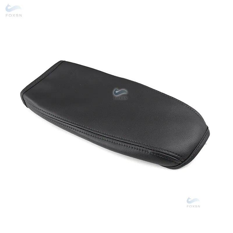 Мягкий кожаный чехол на центральный подлокотник для Ford Focus 2007, крышка центральной консоли автомобиля, подлокотник, кожный покров, наклейка, отделка