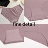 Ice Silk Seamless Panty for Women Deep-V Design One-piece Breathable Mid Rise Sexy Panties Panty