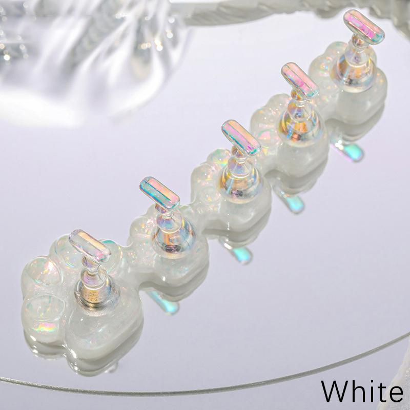 Подставка для ногтей в виде кошачьего когтя для накладных ногтей из смолы Аврора, демонстрационные полки, магнитный держатель для дисплея для ногтей, органайзер для маникюрных инструментов