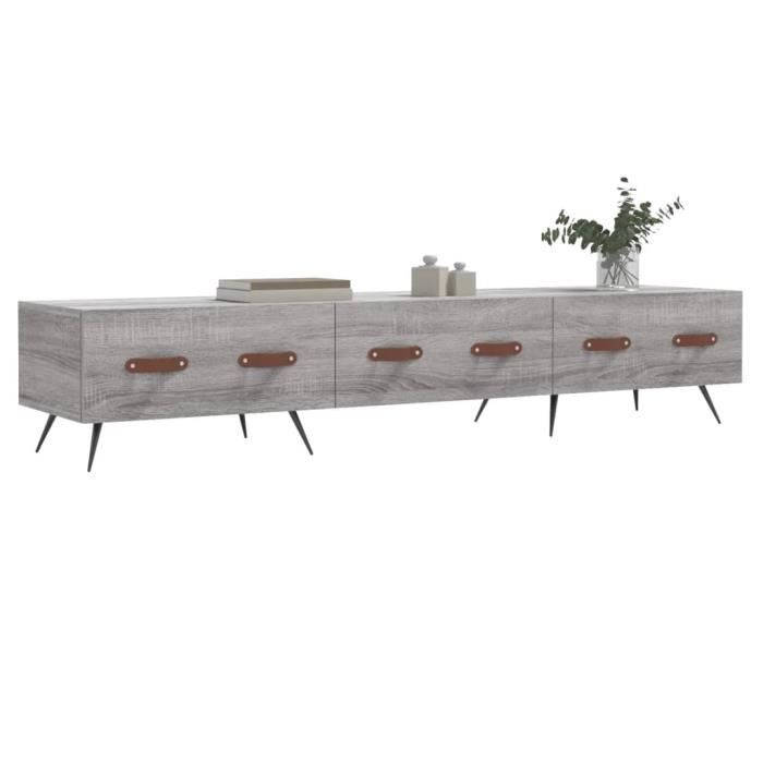 VidaXL TV Cabinet Sonoma Grey 150x36x30 Cm Engineered Wood 829130