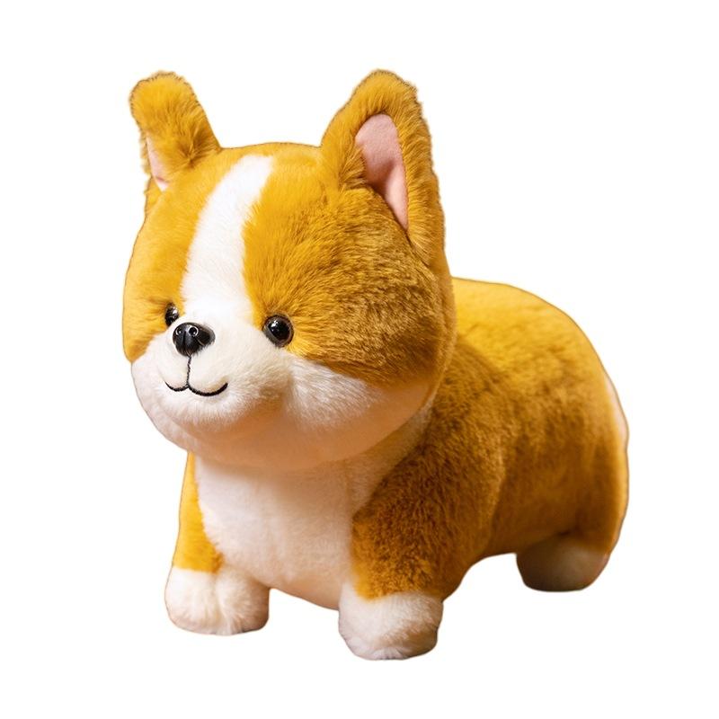 20/30cm New Imitation Tail Less Corgi Stuffed Toy Pillow Pillow Funny Children's Gift Elegant Cute Doll Pillow Cartoon Animation