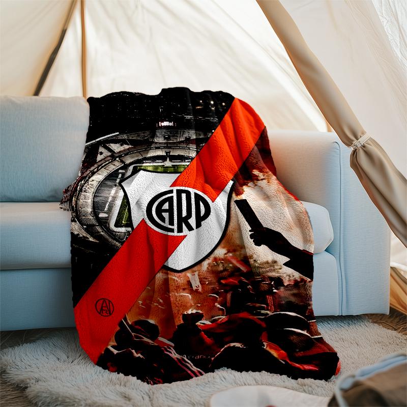 Club Atlético River Plate printed throw blanket—soft,warm;versatile blanket for all seasons—perfect as &air-conditioning throw,nap blanket