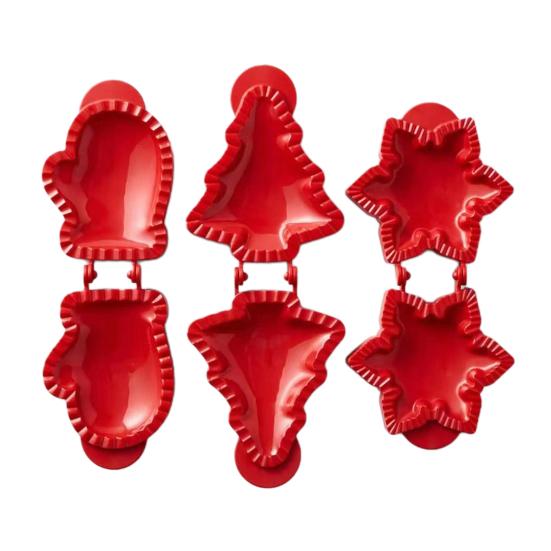 Праздничные мини-формы для пирогов для выпечки, форма для печенья, пресс для теста, карманные формы для Хэллоуина, Рождественской вечеринки