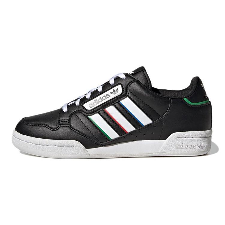 Adidas Continental 80 Stripes J 'Black White Vivid Red' GW6643