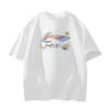Li-Ning Loose Round Neck Breathable Student Style Letter Print Cycling Running Casual Sports Short Sleeve T-Shirt Unisex Tops ATBS770-1