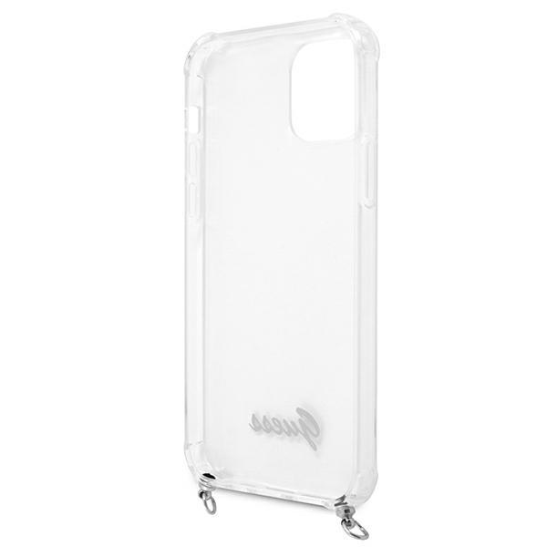 Guess Guhcp12Mkc4Gssi Iphone 12/12 Pro6,1 Transparent Hardcase 4G Silver Chain