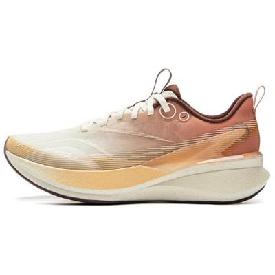 Кроссовки для бега Li Ning Red Rabbit 8 Pro Full Palm Cushioning, легкие, дышащие, женские, белые, оранжевые, ARPV006-25
