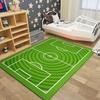 3D Football Basketball Field Floor Mat Large Anti-Slip Carpet for Kids' Room Bedroom Washable Rug for Play Area Boy's Decor