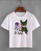 2026 Summer Dragon Ball Kid Goku Unisexs TShirt White Wu Symbol Graphic 100 Cotton Oversized Breathable Casual Short Sleeve Tee