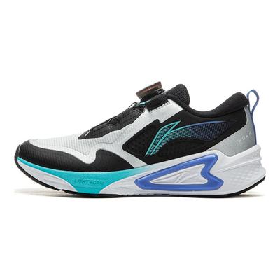 Li Ning Детские тканые кроссовки Sparrow Модные, нескользящие, износостойкие, с отскоком, низкие, для бега, детские кроссовки Черные с серебристым YKFU084-1