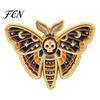 Enamel Lapel Pin Vintage Moth Brooch, Cartoon Insect Alloy Pin, Men Lightweight Clothes Women Jewelry Accessories for Suit Dress Coat Scarf
