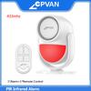 CPVAN PIR Инфракрасный датчик движения с сигнализацией 120 высоких децибел Домашняя сигнализация от взлома Датчик движения с пультом дистанционного управления и датчиком двери