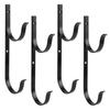 4 Sets Pool Pole Hanger Professional Aluminium Alloy Pool Holder Hook for Poles Brushes Vacuum Hoses Garden Tools