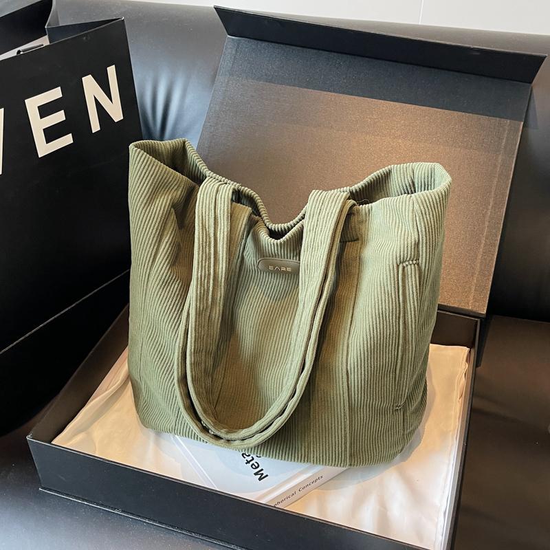 Вельветовая сумка Женская сумка через плечо Большая сумка