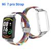 Нейлоновый плетеный ремешок + чехол для Xiaomi Mi Band 7 Pro, браслет, повседневный браслет для Mi Band 7 Pro, сменный ремешок, аксессуары