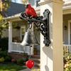 Metal Red Bird Doorbell Sturdy Retro Doorbell Rural Style Wall Mounted Doorbell  Entrance Door