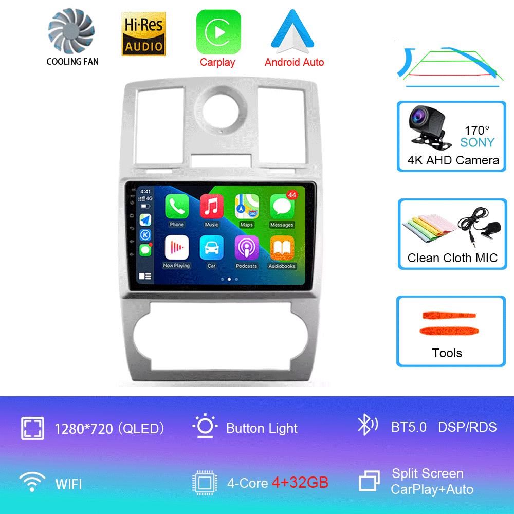 Автомобильное радио Android 14 для Chrysler 300C 1 2004 - 2011 Мультимедиа Видео Плеер Навигация стерео GPS Нет 2din 2din DVD