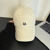 Soft Top Smiley Baseball Cap Men's Spring Summer Versatile Trendy Sun Hat Women's Simple Couple Student Big Head Circumference Cap