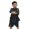 Komeshichi Jinbei Shijira Weave Linen Blend Drawstring Included Boys Kids Clothes [Yoneshichi] Childrens [Black/130 Size]
