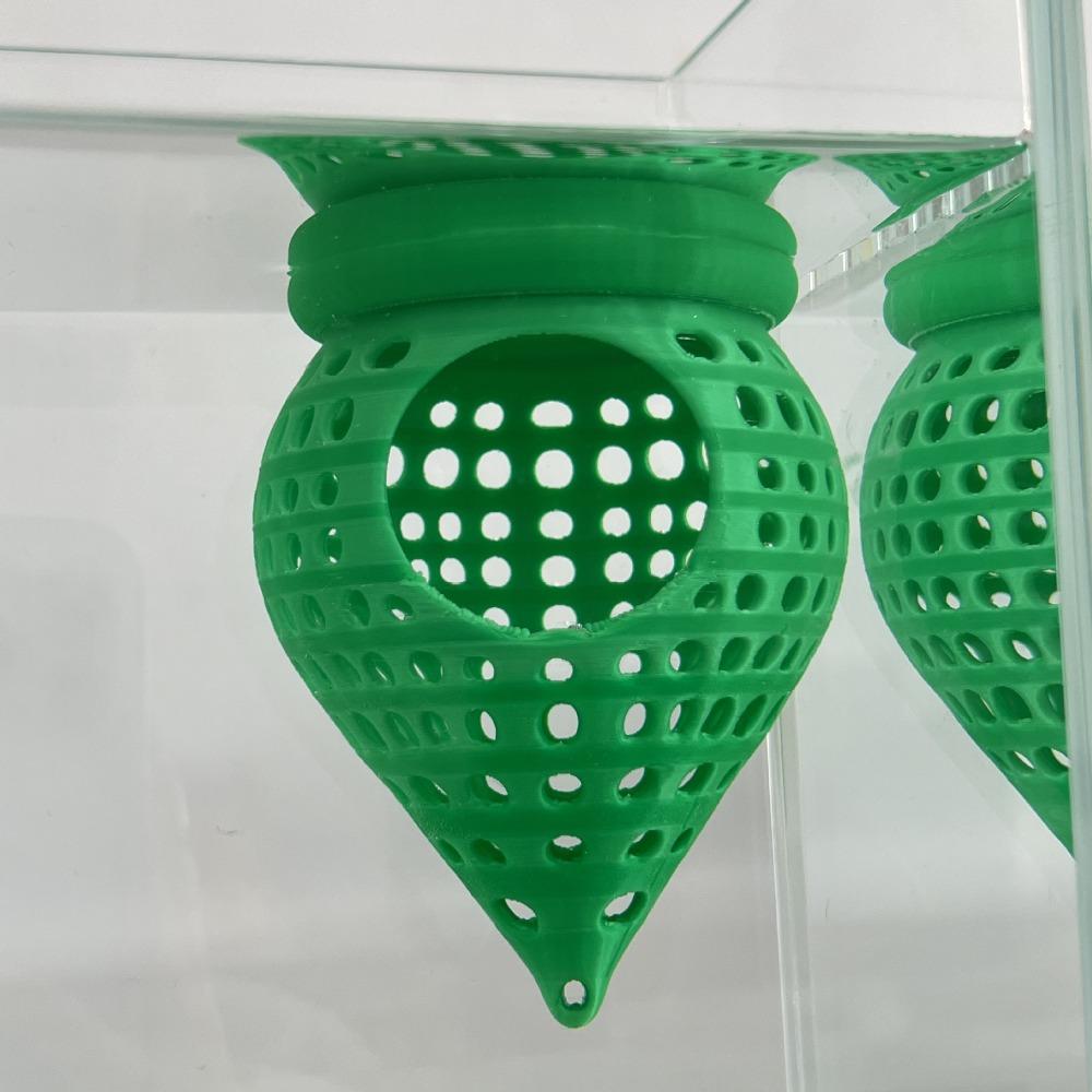 3D-печатная плавающая рыболовная гамака Домик-инкубатор Укрытие Платформы для отдыха в аквариуме Пластиковая полая гамака Кольцо для кормления